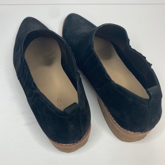 Aldo Suede Western Low Cut Bootie Black 11 - Picture 3 of 5
